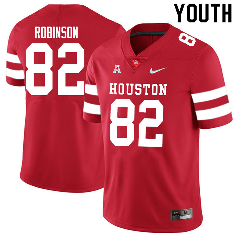 Youth #83 Dylan Robinson Houston Cougars College Football Jerseys Sale-Red - Click Image to Close